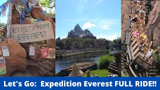 Let's Go: Expedition Everest my FIRST TIME riding it!  Disney's Animal Kingdom - FULL RIDE