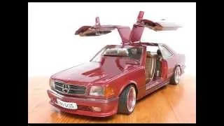 MERCEDES 500 SEC SGS Gullwing Flügeltürer und Cabrio weiß