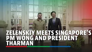 Zelenskiy meets Singapore's PM Wong and President Tharman
