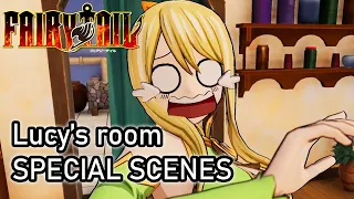 Lucy's Room Funny Easter Eggs / Special Scenes | Fairy Tail Game (PS4 PRO)