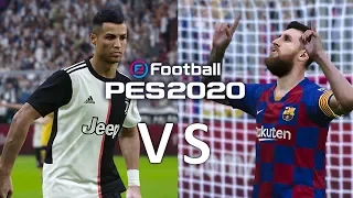 بيس 2020 ديمو | أقوى مواجهة بين  ميسي x رونالدو 🔥 PES 2020 Demo