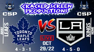 NHL 🔴ALL GAMES LIVE🔴 Toronto Maple Leafs at LA Kings  Oct/29/22 Full Game Reaction