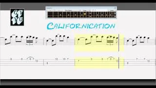 Learn How to Play Californication BASS Guitar Pro 6 Lesson + Tabs RHCP