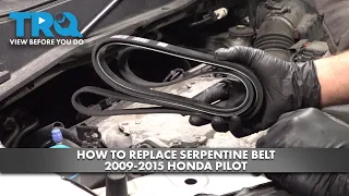 How to Replace Serpentine Belt 2009-2015 Honda Pilot