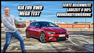 Vorkonditionieren Umständlich! KIA EV6 RWD Mega Test! Reichweite Effizienz Ladezeit.