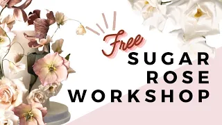 FREE Live Rose Workshop- Sugar Flowers- Majolica // With Finespun Cakes [REPLAY]
