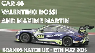 BMW M4 GT3 - Car 46-Rossi Team WRT  FANATEC GT World Challenge Europe -Brands Hatch UK 13th May 2023