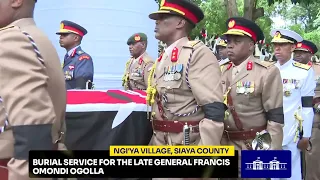 Burial Service for the Late General Francis Omondi Ogolla, Ng'iya Village, Siaya County.