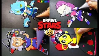 Pancake Brawl Stars Werewolf Leon, Emz, Witch Shelly, Calavera Piper, 팬케이크 늑대레온, 엠즈, 마녀쉘리, 해골인형 파이퍼