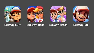 Subway Surfers,Subway Surfers Blast,Subway Surfers Match,Subway Surfers Tag