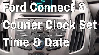 Ford Transit Connect Clock Settings Set the time and date clock reset Ford Courier Clock Setting