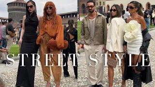 The best street style from Milan Fashion Week: ALBERTA FERRETTI•FENDI•