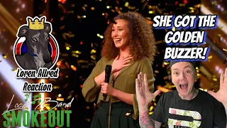 SHE GOT THE GOLDEN BUZZER ! Loren Allred - Never Enough ( Reaction / Review ) LIVE ON BGT