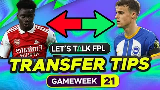 FPL TRANSFER TIPS GAMEWEEK 21 (Who to Buy and Sell?) | Fantasy Premier League Tips 2022/23