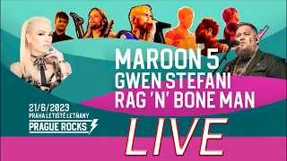 Prague Rocks 2023: Maroon 5, Gwen Stefani and Rag'n'Bone Man - LIVE - 4К