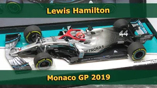 Lewis Hamilton - Mercedes W10 - Monaco GP 2019 - Minichamps F1 1:18 model car review
