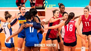 Italy vs USA - BRONZE Match | Fantastic Volleyball Actions | World Championship 2022