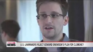 U.S. lawmakers reject Edward Snowden's plea for clemency