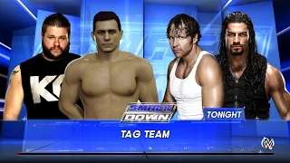 WWE Smackdown 11/19/15 Alberto Del Rio & Kevin Owens vs Dean Ambrose & Roman Reings 2K16 Gameplay