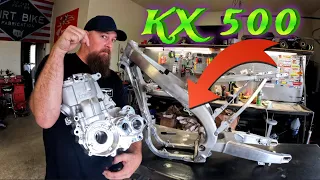 EPIC Kawasaki KX 500 A/F. aluminum frame conversion kit !!