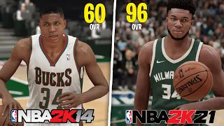 Scoring With Giannis Antetokounmpo In Every NBA 2K! (NBA 2K14 - NBA 2K21)