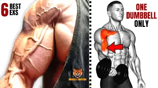 6  BEST BICEPS WORKOUT  WITH ONE DUMBBELL ONLY AT GYM  OR AT HOME/ Musculation biceps avec 1 haltère