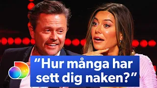 Bianca får revansch när Fredrik Wikingsson blir obekväm i den heta stolen | BIANCA | discovery+