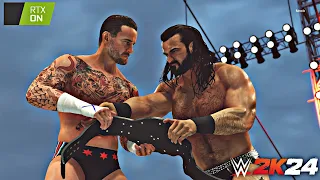 WWE 2K24 - CM Punk vs Drew McIntyre | WWE World Heavyweight Championship Match | SUMMER SLAM