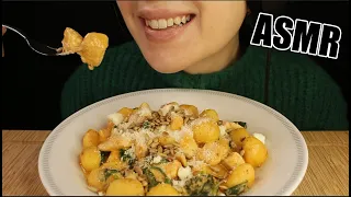 ASMR CREAMY CHEESY GNOCCHI w/ CHICKEN SPINACH TOMATO MUKBANG EATING SOUNDS No Talking 먹방 Kasmia ASMR