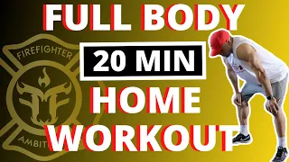 20 min full body home workout #1 (no equipment, bodyweight ONLY) - Follow Along