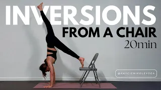 Inversions from a Chair: 20 Minute Chair Yoga Class