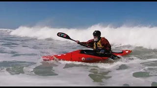 Kayak Surf Training at Middleton, South Australia, Sep 2021