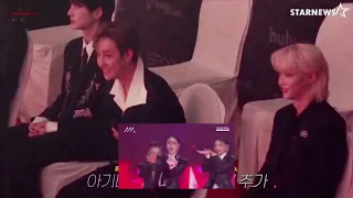 stray kids reaction to itzy at AAA 2021