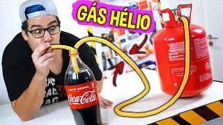 I DRANK COCA-COLA WITH HELIUM GAS !! ( IS MY VOICE THINNER ? )