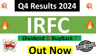 IRFC Q4 results 2024 | IRFC results today | IRFC Share News | IRFC Share latest news | IRFC Dividend