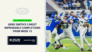 Next Gen Stats: Geno Smith's 3 Most Improbable Completions From Week 13 vs. Rams