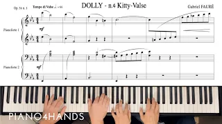 G. Fauré - 4. Kitty-Valse from "Dolly" suite op. 56 for Piano 4 hands