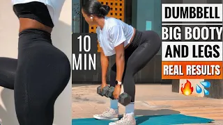 The MASTER DUMBBELL BOOTY BUILDING LEG WORKOUT~This Will Swiftly🔥Grow your Butt At Home