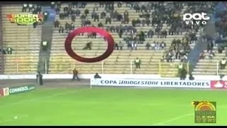 'Ghost' filmed running through fans during Bolivian football match