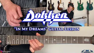 Dokken - In My Dreams Guitar Lesson