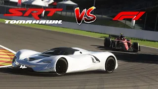 SRT Tomahawk X vs F1 2022 - Can an F1 car keep up?