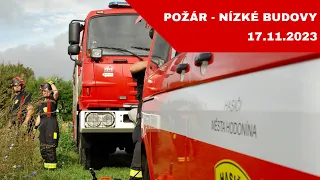 Výjezd JSDH Hodonín - POŽÁR - NÍZKÉ BUDOVY - Hodonín, Pánovská - 17.11.2023