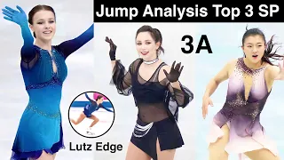 Anna Shcherbakova, Liza Tuktamysheva, Kaori Sakamoto Jump Scores World Team Trophy 2021 SP