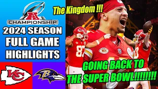 Kansas City Chiefs vs Baltimore Ravens [FULL GAME] (01/28/24) | NFL Conference Championship