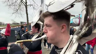 Kamper Trompetter Korps straatparade Sail Kampen 2024 (1/3)