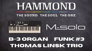 Hammond M-solo B-3 type Organ Video Demo Funk#3