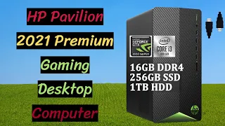 HP Pavilion 2021 Review, i3-10100 Pre-built Pc, GeForce GTX 1650 Super 4GB Gaming Desktop