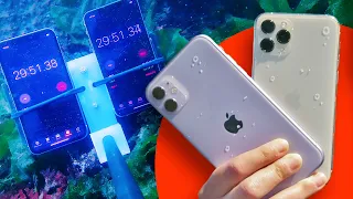 iPhone 11 water test with an underwater drone