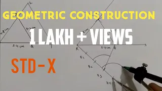 Geometric construction std 10th practice set 4.1  I Part 1 I Construction of similar triangles I