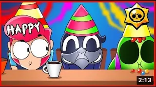 Реакция на BRAWL STARS ANIMATION - HAPPY BIRTHDAY CROW !!!